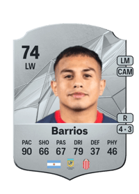Nahuel Barrios Rare 74 OVR