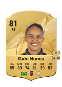 Gabi Nunes Rare 81 OVR