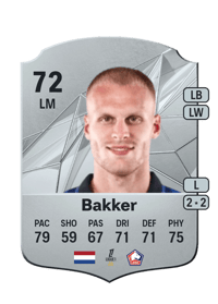 Mitchel Bakker Rare 72 OVR