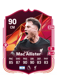 Alexis Mac Allister Champions Mastery 90 OVR