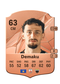 Vesel Demaku Rare 63 OVR