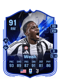 Timothy Weah FC Pro Leagues Live Upgraded 91 OVR