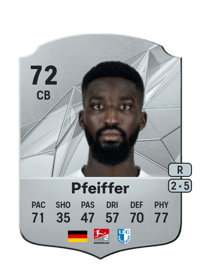 Patric Pfeiffer Rare 72 OVR