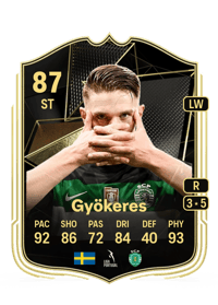 Viktor Gyökeres Team of the Week 87 OVR