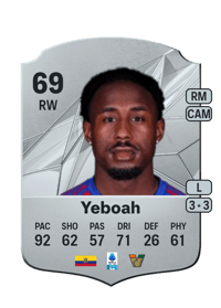 John Yeboah Rare 69 OVR