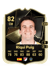 Riqui Puig Team of the Week 82 OVR