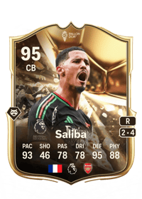 William Saliba Ballon d'Or 95 OVR