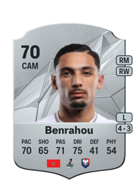 Yassine Benrahou Rare 70 OVR