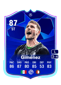 Santiago Giménez UCL Road to the Knockouts 87 OVR