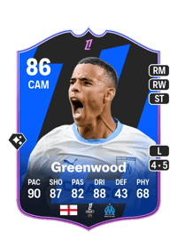 Mason Greenwood POTM Ligue 1 86 OVR