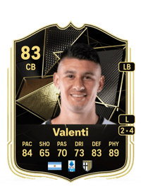 Lautaro Valenti Team of the Week 83 OVR