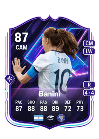 Estefanía Banini Flashback Player 87 OVR