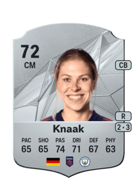 Rebecca Knaak Rare 72 OVR