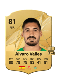 Álvaro Valles Rare 81 OVR