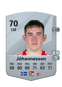 Ísak Bergmann Jóhannesson Common 70 OVR