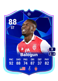 Folarin Balogun UCL Road to the Knockouts 88 OVR