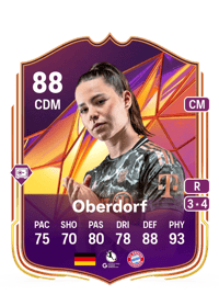 Lena Oberdorf Track Stars 88 OVR