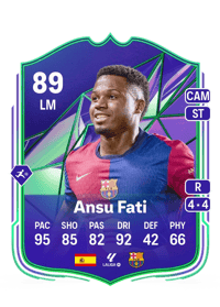 Ansu Fati Rivals Mastery 89 OVR