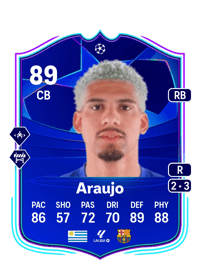 Ronald Araujo UCL Road to the Knockouts 89 OVR