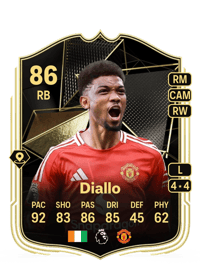 Amad Diallo Team of the Week 86 OVR