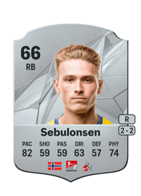 Sebastian S. Sebulonsen Rare 66 OVR