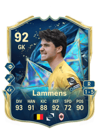 Senne Lammens TEAM OF THE SEASON 92 OVR