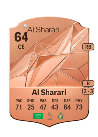 Nader Al Sharari Rare 64 OVR