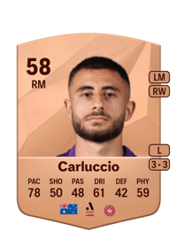 Jarrod Carluccio Common 58 OVR