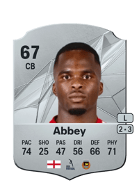 Nelson Abbey Rare 67 OVR