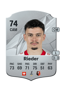 Fabian Rieder Rare 74 OVR