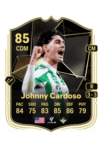 Johnny Cardoso Team of the Week 85 OVR