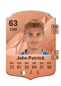 John Patrick Rare 63 OVR