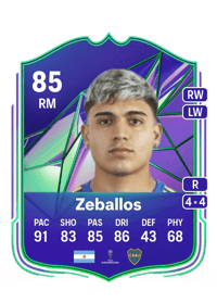 Exequiel Zeballos Rivals Mastery 85 OVR