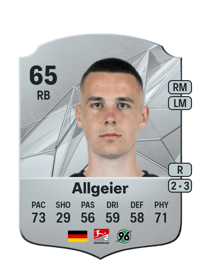 Bastian Allgeier Rare 65 OVR