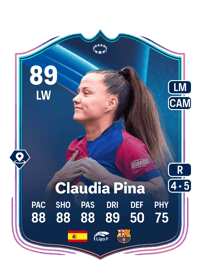 Claudia Pina UWCL Road to the Knockouts 89 OVR
