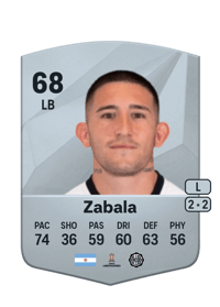 Facundo Zabala Common 68 OVR