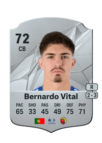 Bernardo Vital Rare 72 OVR