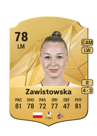 Weronika Zawistowska Rare 78 OVR
