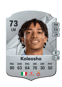 Luca Warrick Koleosho Rare 73 OVR