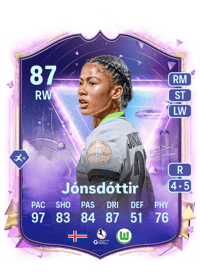 Sveindís Jane Jónsdóttir Future Stars 87 OVR