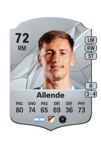 Tadeo Allende Rare 72 OVR