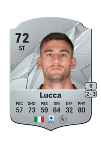 Lorenzo Lucca Rare 72 OVR