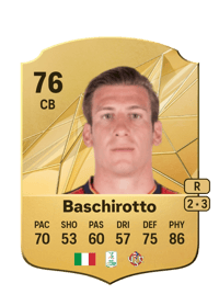 Federico Baschirotto Rare 76 OVR