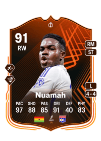 Ernest Nuamah UEFA Europa League RTTF 91 OVR