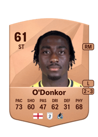 Gatlin O'Donkor Common 61 OVR