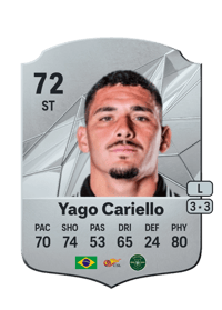 Yago Cariello Rare 72 OVR