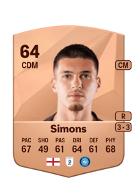 Xavier Simons Common 64 OVR