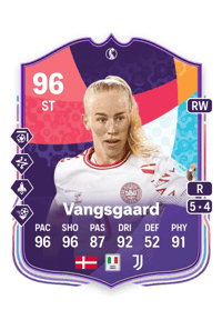 Amalie Vangsgaard WEURO Path to Glory 96 OVR