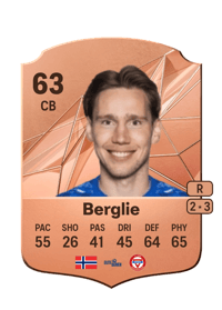 Fredrik Berglie Rare 63 OVR