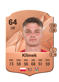 Antoni Klimek Rare 64 OVR